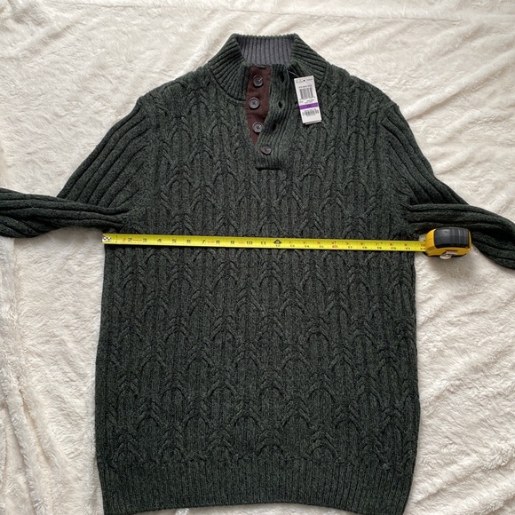 NWT Men’s Tasso Elba Hunter Green‎ Sweater. Size XXL. - Picture 5 of 11
